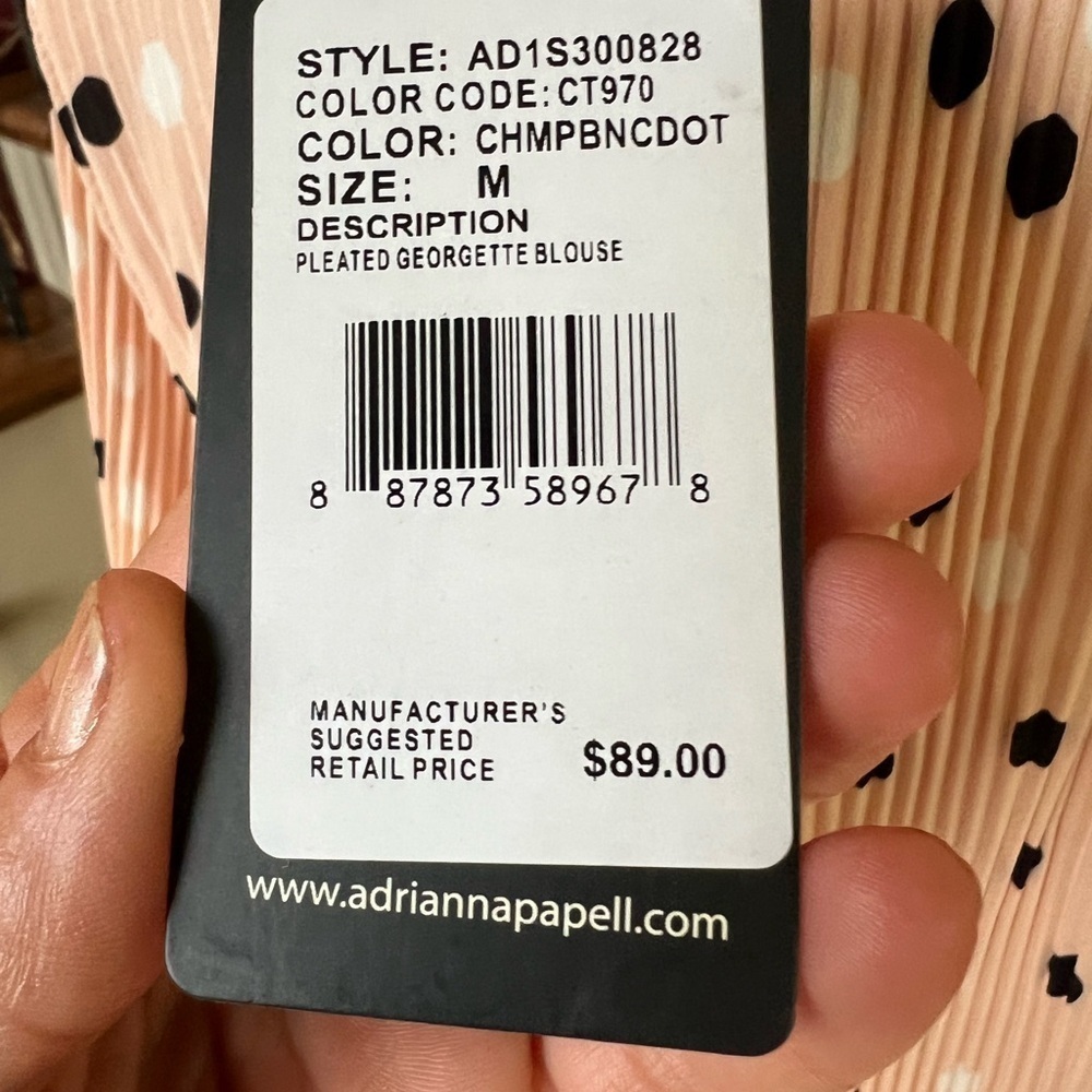 Adrianna Papell ladies pullover, crewneck blouse, size medium NWT lightw… - Picture 10 of 15